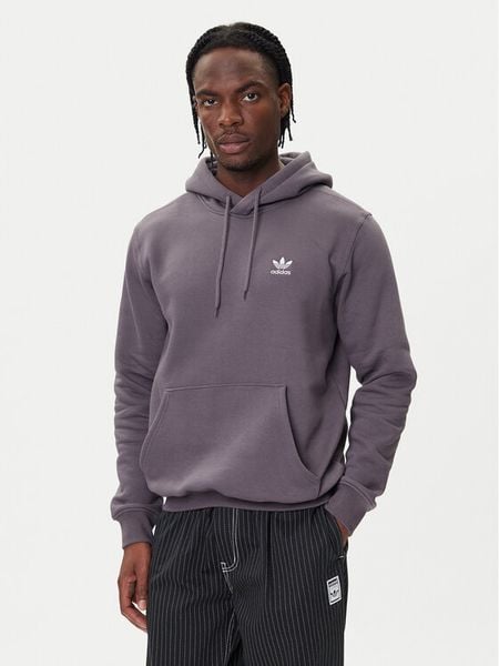 Adidas Bluza Trefoil Essentials JW1063 Szary Regular Fit. Szare bluzy bez kaptura męskie Adidas, m, z bawełny. Za 259.99 zł.