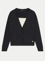 Guess Kardigan J4BR01 Z3IF0 Czarny Regular Fit. Czarne swetry dziewczęce Guess, z aplikacjami, z bawełny, bez kołnierzyka. Za 109.99 zł.