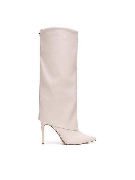 Nine West Kozaki SJ3645-2 Écru. Kozaki damskie Nine West, z materiału, bez obcasa, na szpilce. Za 287.99 zł.