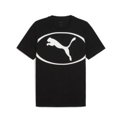 Koszulka Puma SPORT Graphic. Czarne t-shirty sportowe męskie Puma, m, z materiału, bez ramiączek, na fitness i siłownię. Za 107.85 zł.