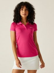 Regatta Funkcyjna koszulka polo "Remex II" w kolorze różowym rozmiar: 42. Różowe bluzki sportowe damskie Regatta, bez wzorów, z materiału, bez ramiączek. Za 48.16 zł.