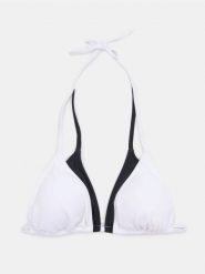 Dwuwarstwowa trójkątna góra od bikini - kremowy. Białe bikini damskie Sinsay, bez wzorów. Za 25.99 zł.