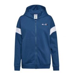 Bluza damska DIADORA L. HOODIE FZ SPOTLIGHT. Niebieskie bluzy bez kaptura damskie Diadora, l. Za 89.99 zł.