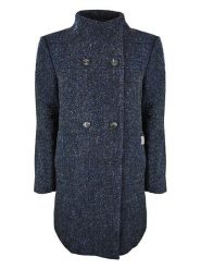 Elkline Płaszcz zimowy w kolorze granatowym rozmiar: 38. Niebieskie płaszcze damskie elkline, na zimę, z aplikacjami, z puchu. Za 592.99 zł.