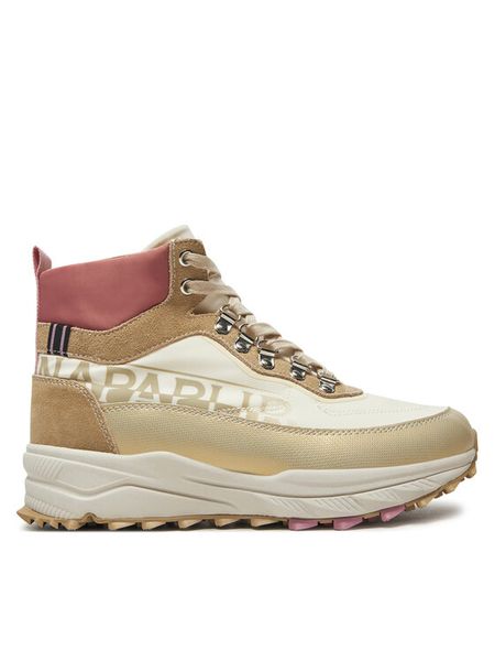 Napapijri Trapery Vertic NP0A4IKM Beżowy. Brązowe trapery damskie Napapijri, z materiału, bez obcasa. Za 629.99 zł.