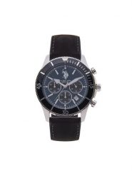 U.S. Polo Assn. Zegarek Alexandre USP7225BL Czarny. Czarne zegarki męskie U.S. Polo Assn. Za 699.99 zł.