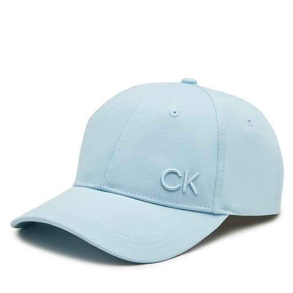 Czapka z daszkiem Calvin Klein. Niebieskie czapki z daszkiem damskie CALVIN KLEIN, bez wzorów. Za 109.99 zł.