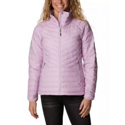 Kurtka uliczna damska Columbia Powder Lite II Full Zip. Czerwone kurtki damskie Columbia, s, bez wzorów, bez kaptura. Za 669.00 zł.