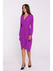 Stylove Sukienka w kolorze fioletowym rozmiar: M. Różowe sukienki damskie Stylove, na co dzień, m, bez wzorów, bez kołnierzyka, bez ramiączek, midi, proste. Za 297.97 zł.