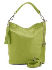 Mia Tomazzi Skórzana torebka "Sabaudia" w kolorze zielonym - 26 x 28 x 12 cm rozmiar: onesize. Zielone torebki klasyczne damskie Mia Tomazzi, bez wzorów, z materiału, bez dodatków. Za 239.99 zł.