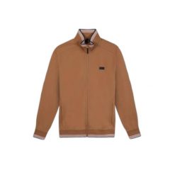 Bluza zapinana na zamek błyskawiczny TBS Leanngil. Brązowe bluzy bez kaptura męskie Tbs, xl. Za 327.50 zł.