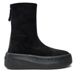 Botki Vic Matié. Czarne botki damskie Vic Matié, bez obcasa, na koturnie, bez zapięcia. Za 1,589.00 zł.