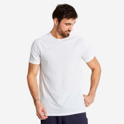 Koszulka do piłki nożnej z krótkim rękawem Kipsta Viralto Club. Żółte t-shirty sportowe męskie KIPSTA, l, z materiału, bez ramiączek, do piłki nożnej. Za 54.99 zł.