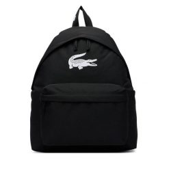 Plecak Lacoste. Czarne plecaki męskie Lacoste, bez wzorów. Za 239.99 zł.