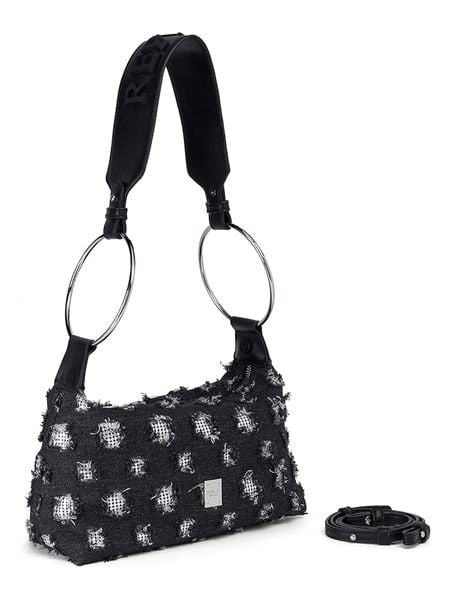 Replay Torebka w kolorze czarnym - 26 x 15 x 9 cm rozmiar: onesize. Czarne torebki klasyczne damskie Replay, bez wzorów, z materiału, bez dodatków. Za 335.95 zł.