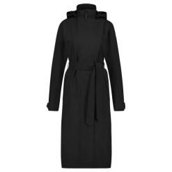 Długa wodoodporna kurtka damska Agu Trench Coat. Czarne kurtki damskie Agu, bez wzorów, bez kaptura. Za 851.00 zł.