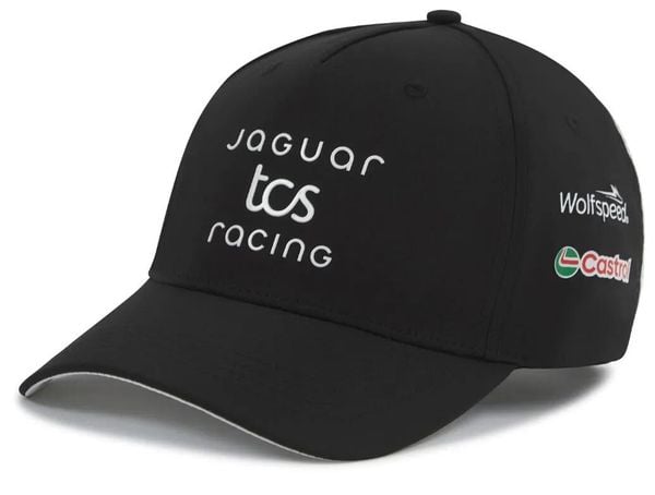 Czapka drużynowa Jaguar TCS Racing unisex czarna. Czarne czapki męskie Erima, z aplikacjami, z materiału. Za 189.99 zł.