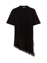 Noisy May Koszulka - NMFilla Kobiety Bawełna (100%) czarny, S. Czarne t-shirty damskie Noisy may, s, bez wzorów, z bawełny, z asymetrycznym kołnierzem. Za 199.95 zł.