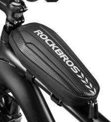 Torba na ramę na górną rurę z EVA. Czarne torebki klasyczne damskie ROCKBROS, bez wzorów, z materiału, duże, bez dodatków. Za 83.60 zł.