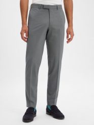 Cinque spodnie o kroju modułowym z domieszką wełny owczej Mężczyźni Modern Fit szary, 50. Szare spodnie wizytowe męskie Cinque, z syntetyku. Za 599.95 zł.