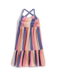 Coccodrillo Sukienka letnia WC5128301FGJ Kolorowy Regular Fit. Sukienki dziewczęce COCCODRILLO, na lato, bez wzorów, z bawełny, bez ramiączek. Za 109.99 zł.