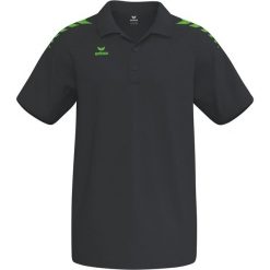 Koszulka polo Erima Cmpt Wings Czarno-zielona Gecko. Czarne koszulki polo męskie Erima, na lato, m, bez wzorów, z materiału, bez ramiączek. Za 226.99 zł.