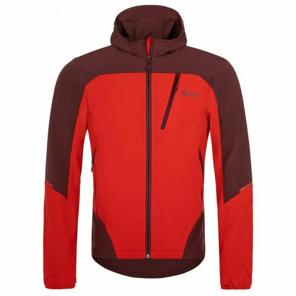 Męska kurtka softshell Kilpi NEATRIL-M. Brązowe kurtki męskie Kilpi, m, bez wzorów, z materiału, z kapturem. Za 318.77 zł.