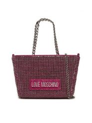 LOVE MOSCHINO Torebka JC4045PP1LLP162A Różowy. Czerwone torebki klasyczne damskie Love Moschino, bez wzorów, z tworzywa sztucznego, bez dodatków. Za 629.99 zł.
