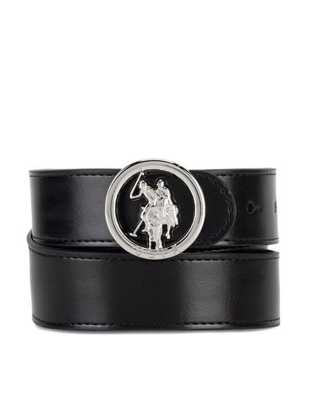 U.S. Polo Assn. Pasek AIUXT2567WAJ Czarny. Czarne paski damskie U.S. Polo Assn., bez wzorów, ze skóry. Za 159.99 zł.