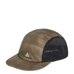 Czapka Running Graphic. Zielone czapki z daszkiem damskie Adidas, bez wzorów, z materiału. Za 129.00 zł.