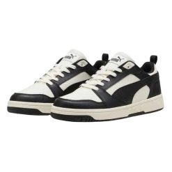 Męskie Buty Treningowe Rebound V6 CV Low Cut. Białe buty fitness męskie Puma, z gumy, bez zapięcia, trekkingowe. Za 331.99 zł.