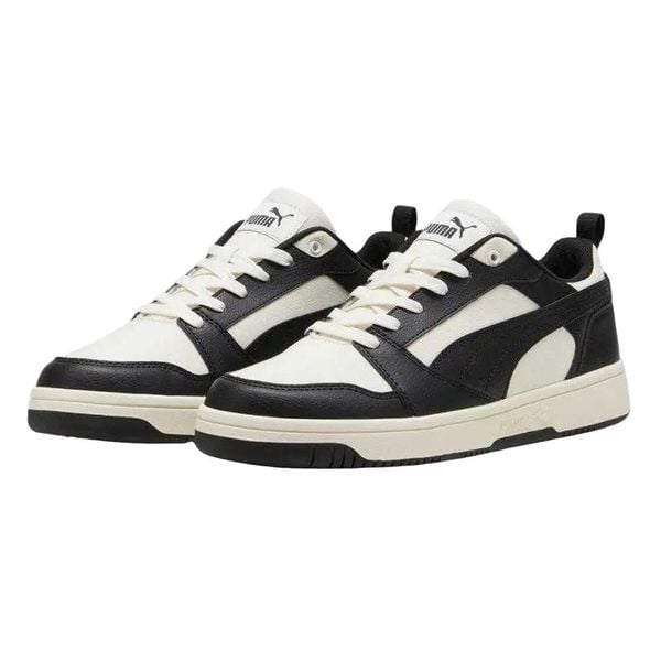 Męskie Buty Treningowe Rebound V6 CV Low Cut. Białe buty fitness męskie Puma, z gumy, bez zapięcia, trekkingowe. Za 331.99 zł.