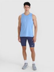 4F Legginsy kolarki do biegania szybkoschnące męskie - szare XL. Szare spodnie sportowe męskie 4f, z dzianiny. W wyprzedaży za 79.99 zł.