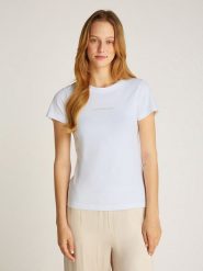 CALVIN KLEIN JEANS Koszulka w kolorze białym rozmiar: 3XL. Białe bluzki damskie Calvin Klein Jeans, xl, bez wzorów, z bawełny, bez kołnierzyka, bez ramiączek. Za 87.81 zł.