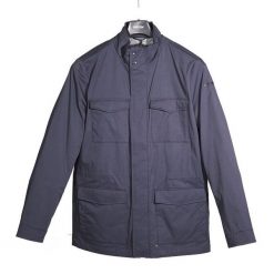 Kurtka GEOX M EOLO FIELD JKT Niebieski. Niebieskie kurtki męskie Geox, m, bez wzorów, z tkaniny, casualowe, bez kaptura. Za 645.99 zł.