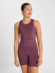 Biustonosz dla kobiet Hummel Hiit. Czerwone biustonosze sportowe damskie HUMMEL, bez wzorów, z materiału. Za 219.50 zł.