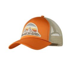 Czapka Trucker Buff Bougi. Brązowe czapki męskie Buff, bez wzorów, z poliesteru, klasyczne. Za 98.99 zł.
