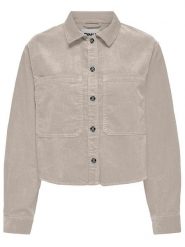 ONLY Kurtka sztruksowa w kolorze jasnoszarym rozmiar: S. Szare kurtki damskie Only, s, bez wzorów, z bawełny, bez kaptura. Za 92.21 zł.