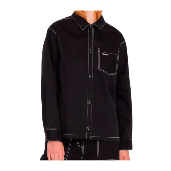 Koszula turystyczna damska Volcom Stone Kraft. Czarne koszule damskie Volcom, s, bez wzorów, z bawełny, casualowe, bez kołnierzyka, bez ramiączek. W wyprzedaży za 332.00 zł.