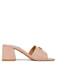 Nine West Klapki R25SS04465 Różowy. Czerwone klapki damskie Nine West, bez wzorów, z materiału, bez obcasa. Za 249.99 zł.