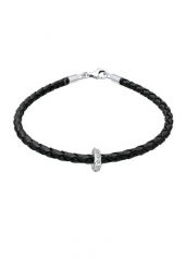 Elli Damska spleciona z kryształami w srebrze próby 925 sterling silver Bransoletki 1 ct Damski. Szare bransoletki damskie Elli, srebrne. Za 228.64 zł.