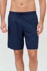 EMPORIO ARMANI Granatowe kąpielówki De bain logo brodé. Niebieskie kąpielówki męskie Emporio Armani, l, bez wzorów. W wyprzedaży za 259.99 zł.
