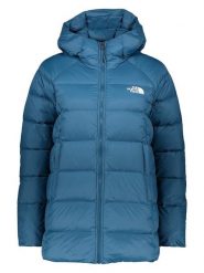 The North Face Płaszcz puchowy "Hyalite" w kolorze niebieskim rozmiar: XS. Niebieskie płaszcze damskie The North Face, xs, bez wzorów, z puchu. Za 635.42 zł.