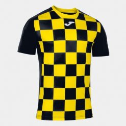 Koszulka do piłki nożnej męska Joma Flag II. Czarne t-shirty sportowe męskie Joma, m, bez ramiączek, do piłki nożnej. W wyprzedaży za 97.60 zł.