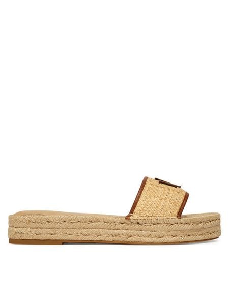 LAUREN RALPH LAUREN Espadryle 802P06398003 Beżowy. Brązowe espadryle damskie Lauren Ralph Lauren, bez wzorów, z syntetyku, bez obcasa. Za 639.99 zł.