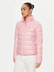 Tommy Jeans Kurtka zimowa Essential DW0DW19312 Różowy Regular Fit. Czerwone kurtki damskie Tommy Jeans, na zimę, xs, bez wzorów, z jeansu, bez kaptura. Za 699.99 zł.