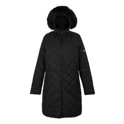 Parka damska Regatta Fritha III. Czarne parki damskie Regatta, bez wzorów, z puchu. W wyprzedaży za 179.99 zł.