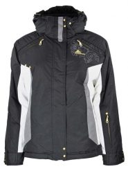 Peak Mountain Kurtka narciarska "Anityx" w kolorze czarno-białym rozmiar: S. Białe kurtki narciarskie i snowboardowe damskie Peak Mountain, s, bez wzorów, bez kaptura, narciarskie. Za 262.29 zł.