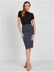 Orsay Spódnica w kolorze granatowo-białym rozmiar: M. Niebieskie spódniczki damskie ORSAY, m, bez wzorów, z podwyższonym stanem, midi. Za 65.38 zł.