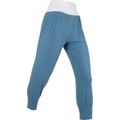 Spodnie haremki, dł. 3/4, Level 1 bonprix niebieski dżins. Niebieskie jeansy damskie bonprix, z dżerseju, na fitness i siłownię. Za 37.99 zł.